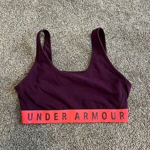 Under Armour Women's Plum and Red Sports Bra